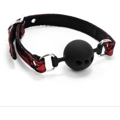 Deep Throat Female Flirting Oral Ball Silicone Mouth Plug Training Sex Tool Mouth Flail Appealing Female Products Apparatus Mout