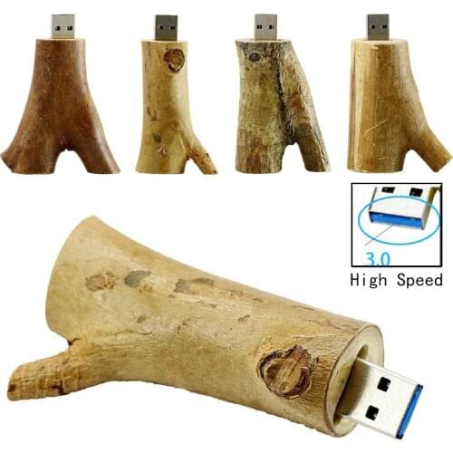 Usb 3.0!Novetly usb flash drive natural Wooden model tree branch memory stick pendrive 4GB 8GB 16GB 32G thumb drive usb Creative