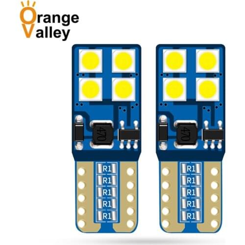 2PCS High Quality T10 LED 194 501 W5W 8 SMD 3030 Canbus Error Free Car Auto Clearance Lights Interior lamp DC 12V 16V