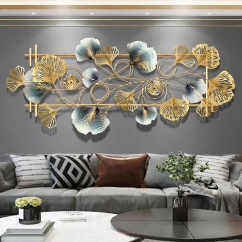 3D wall hanging of new Chinese living room Metal wall decoration of bedroom hallway Home decor