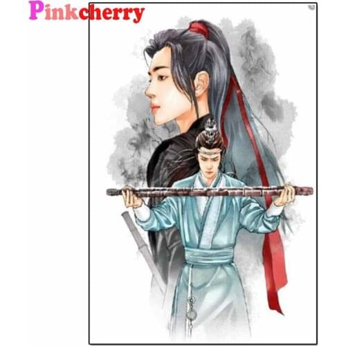 5D Diy Diamond Painting Mo Dao Zu Shi Wei Wuxian Lan Wangji Mosaic Custom Foto 2022 Gift Embroidery Portrait Wall Sticker