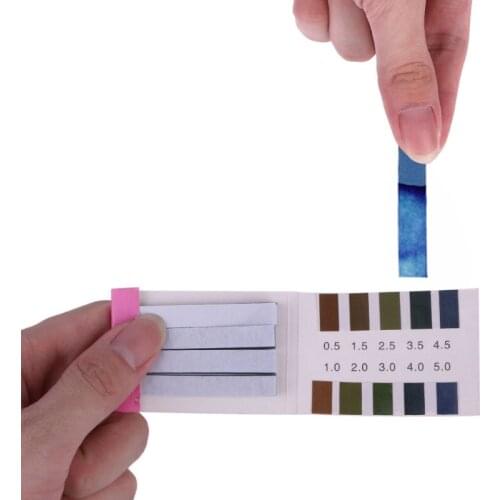 80 Strips pH Alkaline Short-range 0.5-5.0 Indicator Litmus Paper pH Test Strips