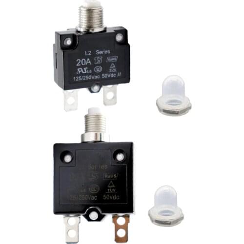2X 125/250V 20A 30A Circuit Breaker Overload Protect Switch Fuse Resettable