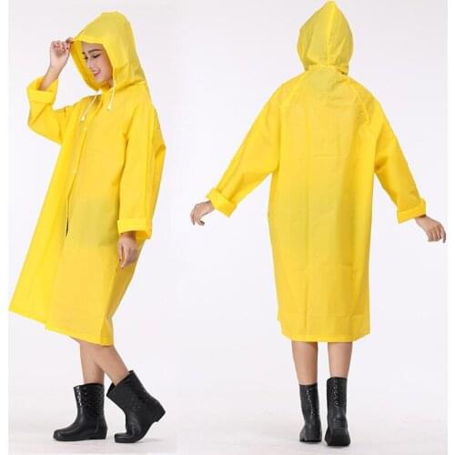Black One Long Raincoats