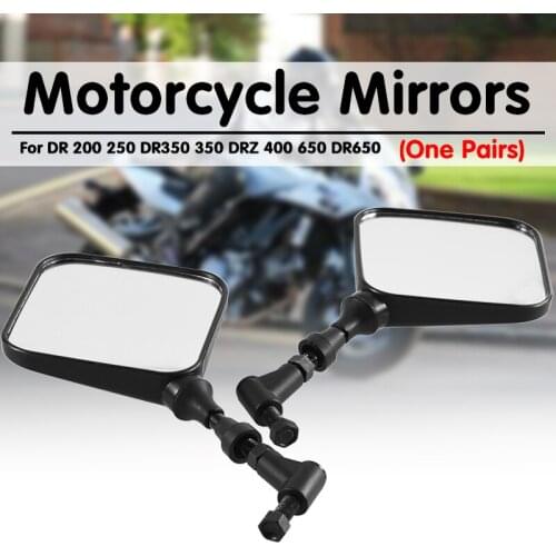 Side Mirrors Motorcycle Mirrors Rear View Side Mirror For Suzuki DR 200 250 DR350 350 DRZ 400 650 DR650 Motorcycle Mirrors