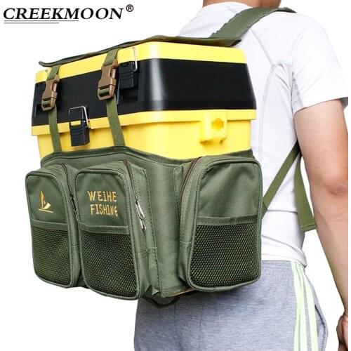 Big Fishing Backpack Waterproof Fishing Lure Reel Box Adjustable Straps for Fish Tackle Storage Bag Fishing Tackle Boxes Outdoor