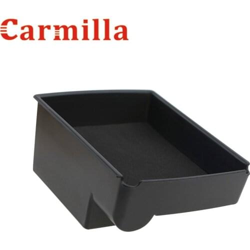 Carmilla ABS Car Armrest Box Storage Boxes Central Console Cabinet Glass Tray Organization for Volkswagen VW Golf 7 MK7 Car