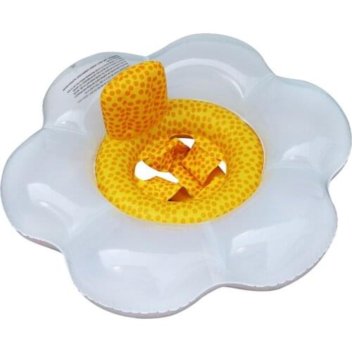 Baby Inflatable Flamingo Pool Float Swimming Rings Childrens Sunflower Cartoon Swimming Circle Seat Raft Summer Party Water Toys