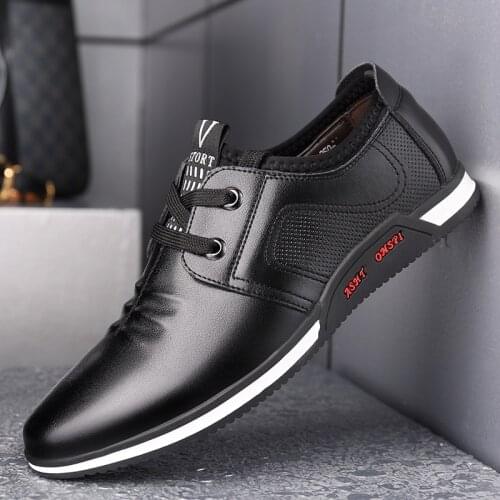 DM369 Design New Genuine Leather Loafers Men Moccasin Fashion Sneakers Flat Casual Men Shoes Adult Male Footwear zapatos hombre