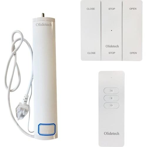 Olidetech Electric Motorized Curtain Opening Closing Opener,With Wireless Remote Control