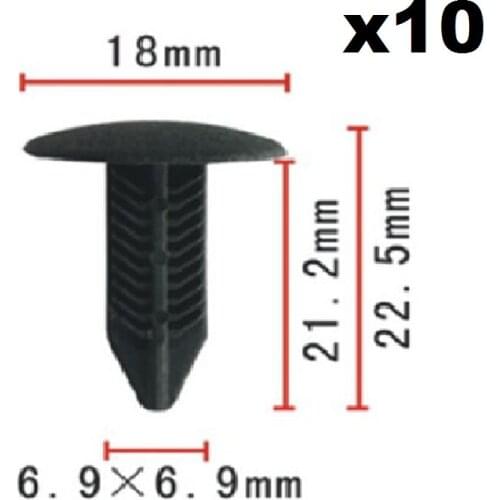 10x For Honda Truck carpet fixed buckle / Nylon Retainer Clip Brand New