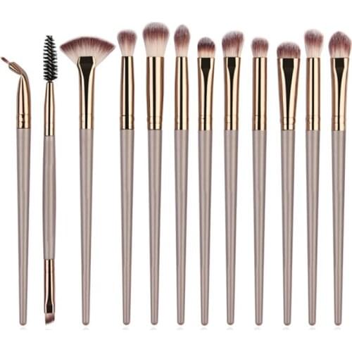Eye Makeup Brushes 5-8-12-20pcs Rose Gold Eyeshadow Makeup Brushes Set with Soft Synthetic Hairs Wood Handle brochas maquillaje