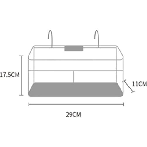 New Storage Bag Bedside Hanging Bag Fabric Hanging Storage Bag Imitation Linen Printing Washable Storage Bag