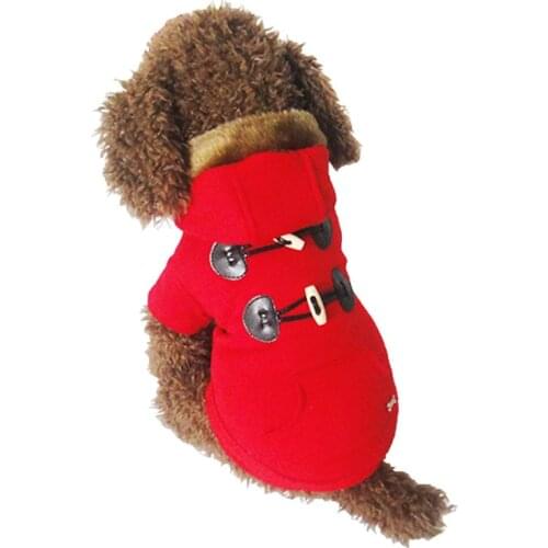 New Design Korea Horn Button Style Pet dogs Coat Free Shiping By CPAM Dogs Clothing