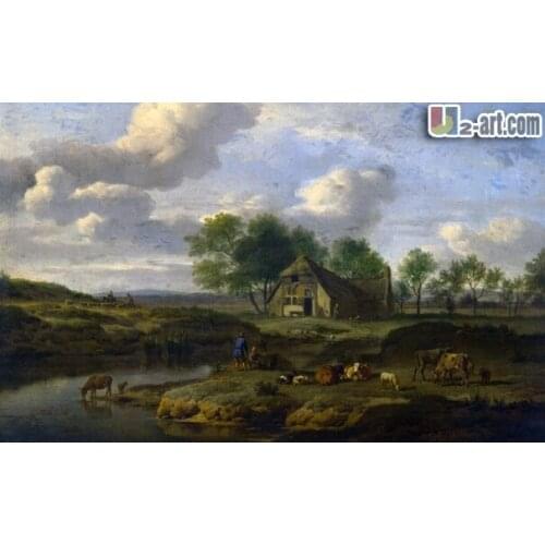 Canvas Prints Free shipping Impression oil painting fine art printing picture Primitive Country Rustic on canvas Classical-086