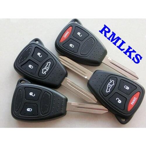 RMLKS 2 3 4 Buttons Remote Car Key Shell Cover For Chrysler 300 Aspen For Dodge Dakota Durango For Jeep Grand Cherokee Commander