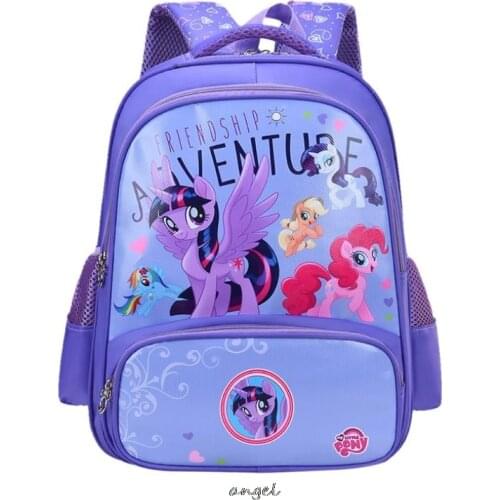 My Little Baby girl pony Backpack Princess Kids School Bag Fairy Tale Schoolbag Book Bags for Teen Girls mochila Bolsa