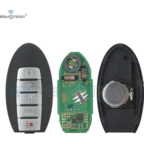 REMTEKEY 5 Button Smart Key 433mhz 4A chip S180144310 for Nissan Murano 2015 Altima Maxima 2016 2017 2018 KR5S180144014