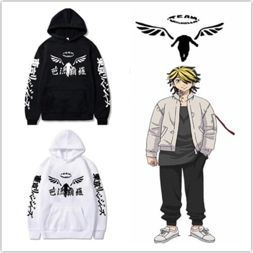 Anime Sweater Tokyo Avengers Long Sleeve Cosplay Costume Fashion Hoodie Men Harajuku Hoodies Men Graphic Prop