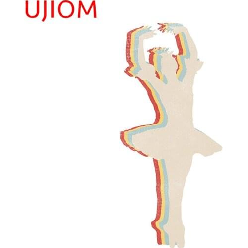 UJIOM Ballet Dancer Ballerina Silhouette Sticker for Kids Room Home Decoration Wallstickers Modern Home Decor Art Wallpaper