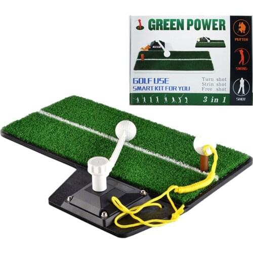 Trainers Golf Practice Device Durable Indoor Golf Swing Mat Mini Outdoor Indoor Protable Golf Swing Trainer Mat