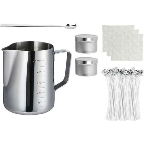Pouring Pot Wax Wicks Handemade Fixator Craft Tools Candle DIY Craft Tools Set Candle Making Kit Scented Rust Resistant Portable