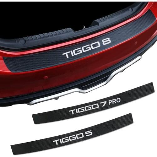 90*7 cm Car Rear Bumper Load Edge Protector Stickers For CHERY TIGGO 3 4 5 7 PRO 8 Auto Trunk Guard Plate Decals