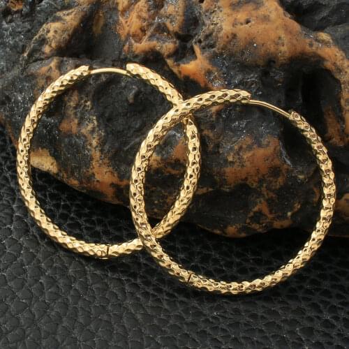 Stainless Steel Women Hoop Earrings In Jewelry Gift Fashion Wholesale Joyas De Acero Inoxidable Para Mujer EGAZAPAE