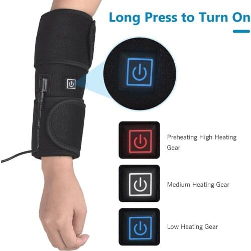 1pcs Knee Heating Pad Arthritis Support Brace with 3 Adjustable Heat Settings Heat Therapy for Arthritis Legs Joints Pain Relief