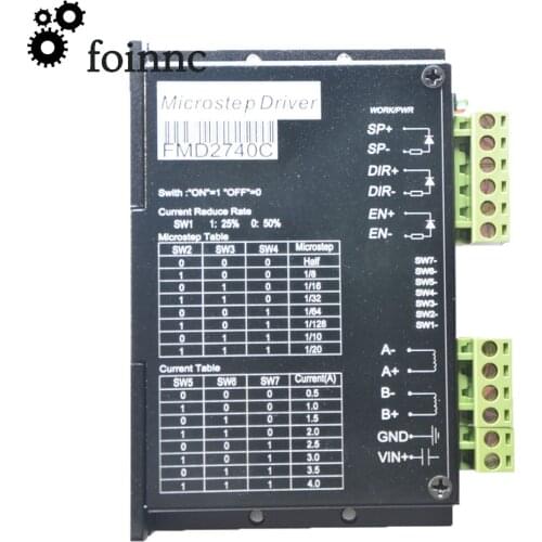 Single axis 2-phase stepper motor driver 4A 128 subdivision FMD2740C for NEMA 17/23 Stepper motor