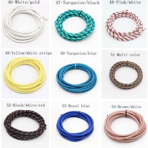 2 Core 0.75mm2 Textile Covered Flexible Cable Colorful Cord Electrical Wire Power Cord
