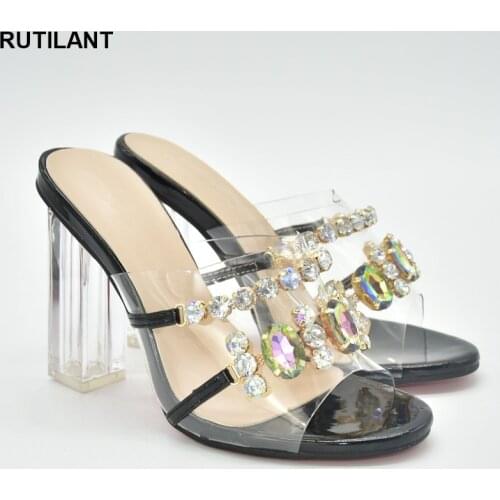 2021 High Heels Sexy Ladies Ladies Dress Shoes Italian Women Shoes Decorated with Rhineston Plus Size Women Shoes 43 Heels Women