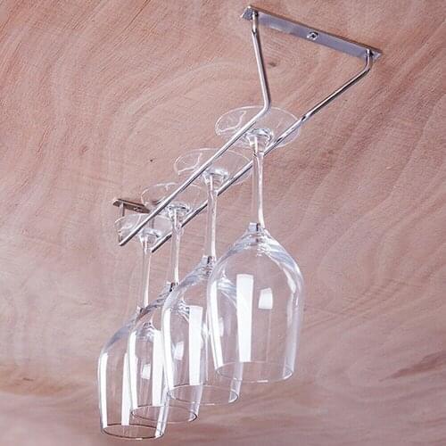 27/35/55cm Wine Glass Hanger Rack Stemware Home Bar Pub Holder Stainless Steel
