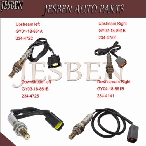 4pcs GY01-18-861A GY02-18-861B GY03-18-861B GY04-18-861B front & rear Lambda O2 Oxygen Sensor Fit For Mazda MPV 2.5L 1999-2001