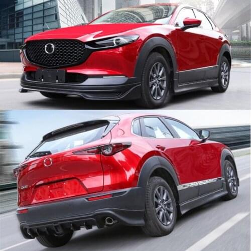 CEYUSOT FOR 2020 Mazda CX-30 Car Surrounded By Body Kit ABS Bumper Front Lip Back Lip Side Lip New CX30 Car Accessories Spoiler