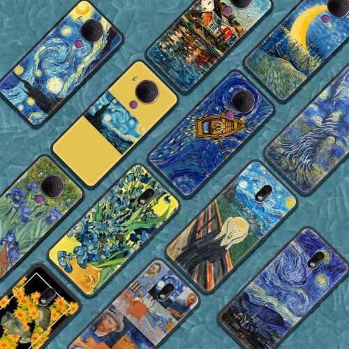 Paintings Starry Night Van Gogh Phone Cover for Nokia 2.2 3.2 2.3 4.2 7.2 1.3 5.3 2.4 3.4 C3 1.4 5.4 C10 C20 G10 G20 X10 Case