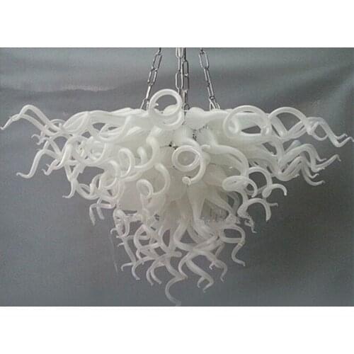 Custom Decorative Murano Glass Chandelier Lightings Flower Designed for Study Decor
