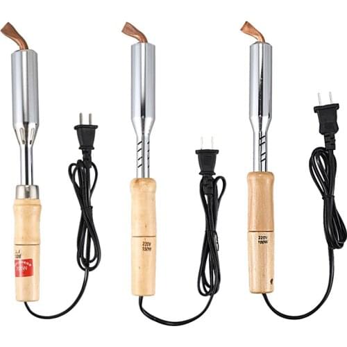 Insulated wooden handle electric iron high power soldering iron Household electrician welding electric iron iron soldering iron