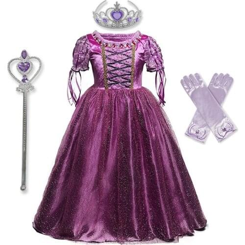 Halloween Party Kids Dresses for Girls 4-10 Years Children Girls Birthday Clothing Kids Dress up Princess Costume Girls Clothes
