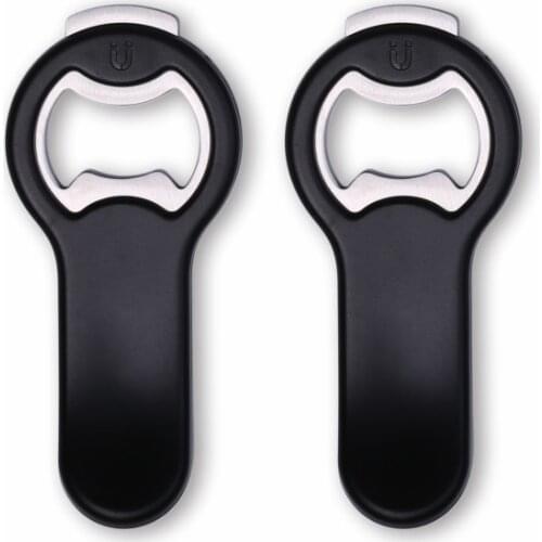 Best Selling 2 in 1 Bottle Opener with Magnetic Cap Catcher pop can Opener Easy to Store Beer Opener for Birthday Gift Husband