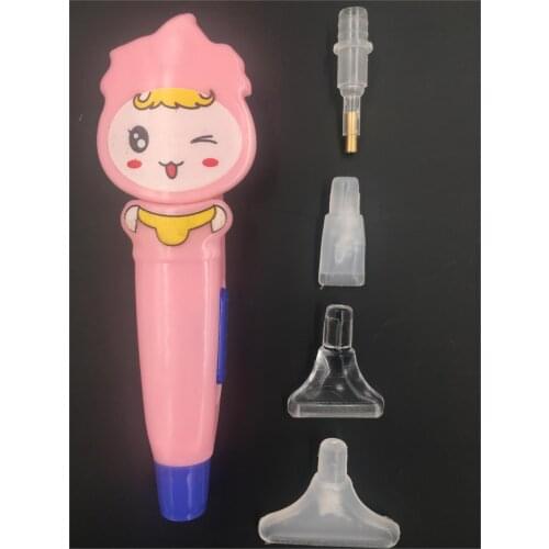 DIY Diamond Embroidery Tool Point Drill Pen With Light Clearer Easy Diamond Painting Mosaic Cross Stitch Craft Tool Kids Gift