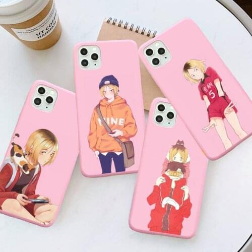 Kenma Kozume of Haikyuu Phone Case Candy Color for iPhone 6 7 8 11 12 s mini pro X XS XR MAX Plus