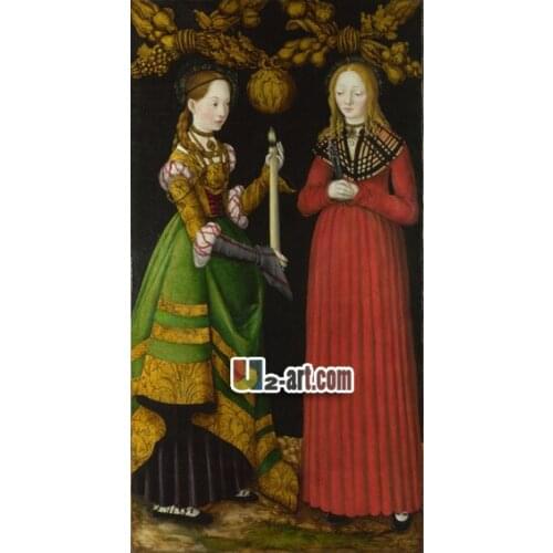Canvas Prints (Lucas Cranach the Elder) free shipping classic home decor painting printing on canvas Religion-307 (20*36 inch)