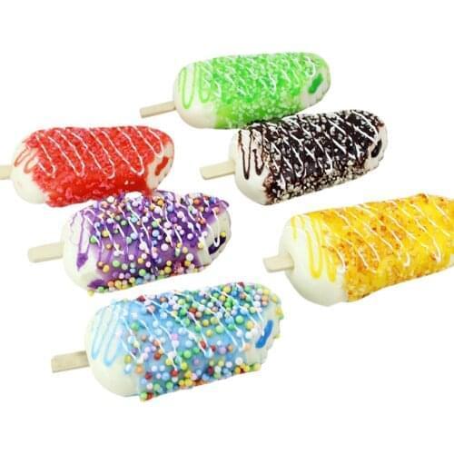 Refrigerator Magnets Stickers Imitation Nut Ice Cream Photo of the window Display Props Fake Ice Cream Refrigerator Paste