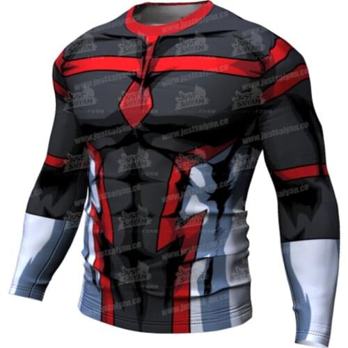 My Hero Academia Bakugou Boku No Hero Academia Men Compression Shirt Cartoon Harajuku Female Short Sleeve T-shirt Summer Clothes