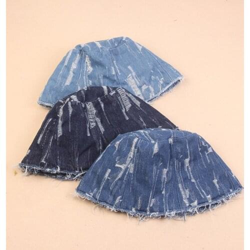 Cowboy Solid Color Bucket Hat Fisherman Hat Outdoor Travel Hat Sun Cap Hats for Men and Women 228