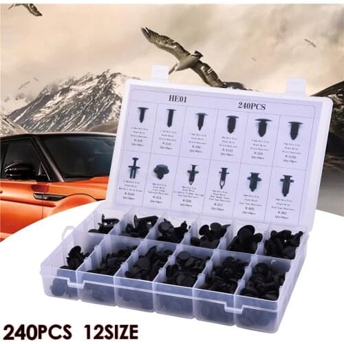 Plastic Clip Retainer Fastener Car Bumper Fixing Clip For Ford Honda Toyota GM Cars Clip Plastic Nail HE01 Clip Repair Tools