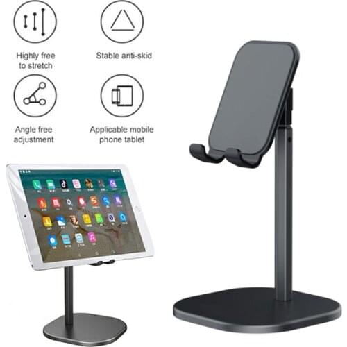 Tablet Stand Telescopic Adjustable Height Angle Mount Live Support Phone Stand Accessories Desktop Phone Holder for Ipad Phones