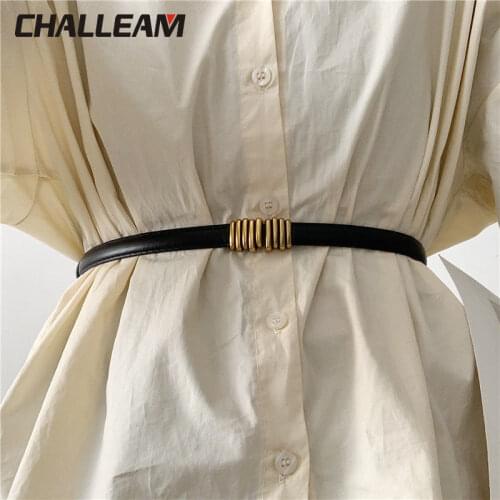 Ladies belt gold belt female charm retro matching coat dress luxury designer belt accessories x259