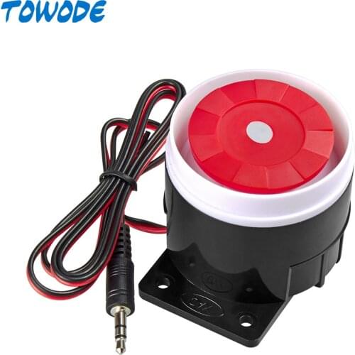 KERUI High Decibel Wired Siren Home Security Bugalr Alarm Indoor Siren Plug Connection Work With KERUI WIFI GSM Alarm System